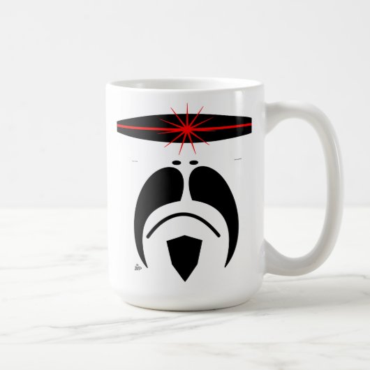 iRide Schnurrbart Cylon Maske Kaffeetasse (Rechts)