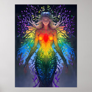 „Iridesca“ - Hüterin der Farben Poster