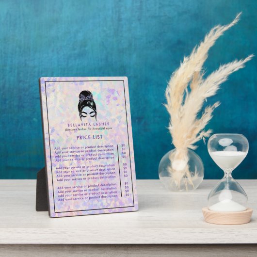 Iridescen Updo Holographic Eyelashes Service Price Fotoplatte (Seite)