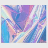 Iridescence Holografisches Muster Geschenkpapier (Flach)