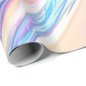 Iridescence Holografisches Muster Geschenkpapier (Rolleneckpunkt)