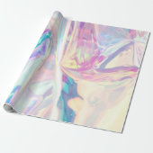 Iridescence Holografisches Muster Geschenkpapier (Ungerollt)