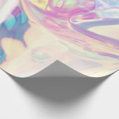 Iridescence Holografisches Muster Geschenkpapier (Ecke)