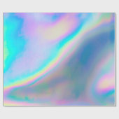 Iridescence Holografisches Muster Geschenkpapier (Flach)