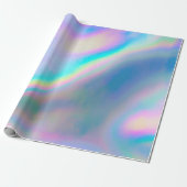 Iridescence Holografisches Muster Geschenkpapier (Ungerollt)