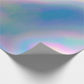 Iridescence Holografisches Muster Geschenkpapier (Ecke)