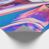 Iridescence Holografisches Muster Geschenkpapier (Ecke)