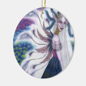 Iridescence-runde Verzierung Keramikornament (Links)