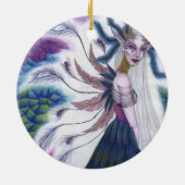 Iridescence-runde Verzierung Keramikornament (Hinten)