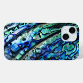Iridescent Abalone Muschel Abstrakt Blue Green Case-Mate iPhone Hülle (Rückseite (Horizontal))