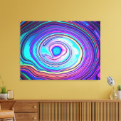 Iridescent Abalone Muschel Macro Leinwanddruck (Insitu (Wohnzimmer))