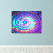 Iridescent Abalone Muschel Macro Leinwanddruck (Insitu (Holzboden))