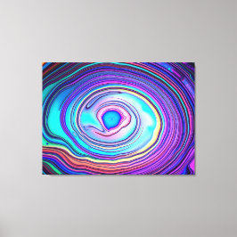 Iridescent Abalone Muschel Macro Leinwanddruck