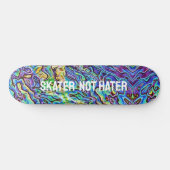 Iridescent Abalone Paua Muschel - Skater nicht hat Skateboard (Horizontal)