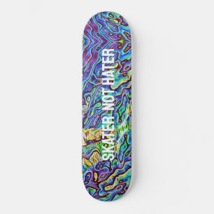 Iridescent Abalone Paua Muschel - Skater nicht hat Skateboard