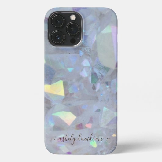 Iridescent Angel Aura Quartz iPhone Case iPhone Hülle (Rückseite)
