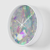Iridescent Angel Tinsel Clock Uhr (Winkel)