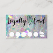 Iridescent Angel Tinsel Kundenbindungskarte Visitenkarte (Vorderseite)