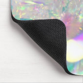 Iridescent Angel Tinsel Modern Glam Mouse Pad Mousepad (Ecke)