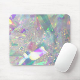 Iridescent Angel Tinsel Modern Glam Mouse Pad Mousepad