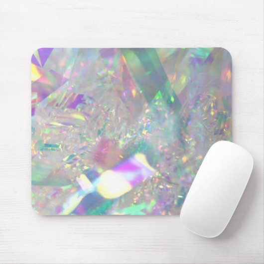 Iridescent Angel Tinsel Modern Glam Mouse Pad Mousepad (Mit Mouse)