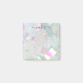 Iridescent Angel Tinsel Modern Glam Note Pad Post-it Klebezettel (Vorderseite)