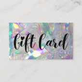 Iridescent Angel Tinsel Store Geschenkkarten Visitenkarte (Vorderseite)