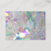 Iridescent Angel Tinsel Vielen Dank Business Card Visitenkarte (Rückseite)