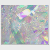 Iridescent Angel Tinsel Wrapping Paper Geschenkpapier (Flach)