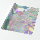 Iridescent Angel Tinsel Wrapping Paper Geschenkpapier (Ungerollt)