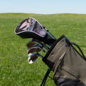 Iridescent Anime Horror: Liquid Smile Monster Golf Headcover (In SItu)