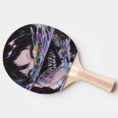 Iridescent Anime Horror: Liquid Smile Monster Tischtennis Schläger (Seitenansicht)