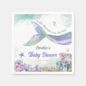 Iridescent Aqua Lilac Mermaid Tail Party Serviette (Vorderseite)