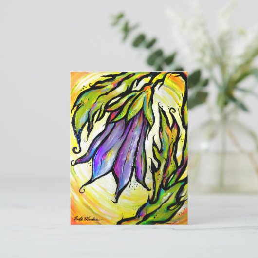Iridescent Bell Postkarte (Stehend Vorderseite)