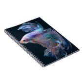 Iridescent Betta Fish Glow-Notebook Notizblock (Rechte Seite)