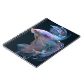 Iridescent Betta Fish Glow-Notebook Notizblock (Linke Seite)