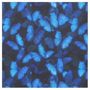 Iridescent Blue Butterfly Stoff