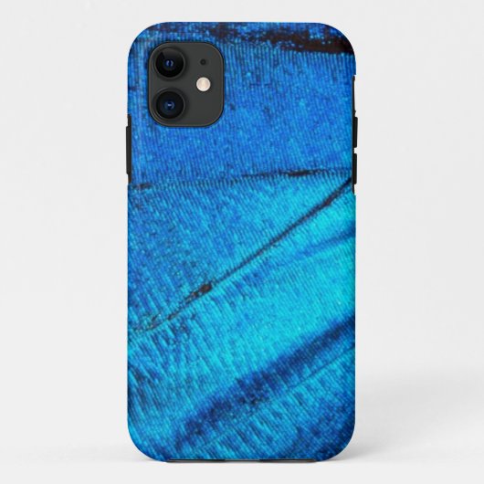 Iridescent Blue Butterfly Wing Case-Mate iPhone Hülle (Rückseite)