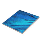 Iridescent Blue Butterfly Wing Fliese (Seite)