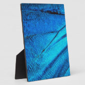 Iridescent Blue Butterfly Wing Fotoplatte (Seite)