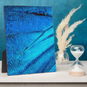 Iridescent Blue Butterfly Wing Fotoplatte (Seite)