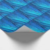 Iridescent Blue Butterfly Wing Geschenkpapier (Ecke)