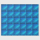 Iridescent Blue Butterfly Wing Geschenkpapier (Flach)