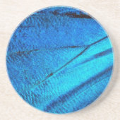 Iridescent Blue Butterfly Wing Getränkeuntersetzer (Vorne)
