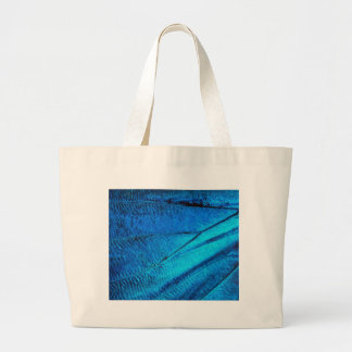 Iridescent Blue Butterfly Wing Jumbo Stoffbeutel
