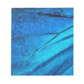 Iridescent Blue Butterfly Wing Notizblock (Vorderseite)