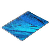 Iridescent Blue Butterfly Wing Notizblock (Linke Seite)