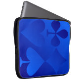 Iridescent Blue Gamble Laptop Computer Sleeve (Vorne Rechts)