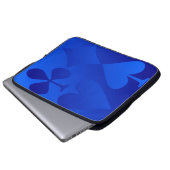 Iridescent Blue Gamble Laptop Computer Sleeve (Vorne Knopf)