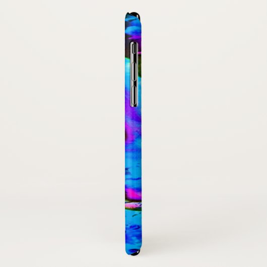 Iridescent Blue Green Lila Marbour Beautiful Case-Mate iPhone Hülle (Hinten/Links)